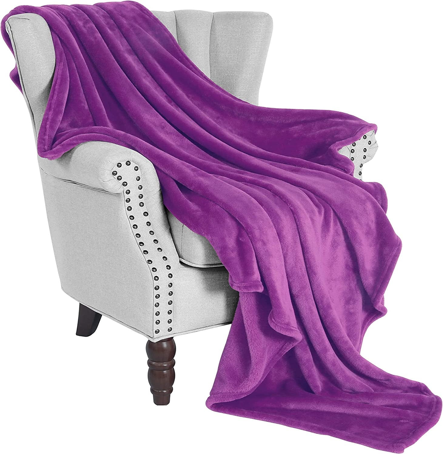 Exclusivo Mezcla Fleece Throw Blanket for Couch/Sofa/Bed,Plush Soft
