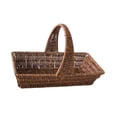thumbnail image 2 of Cesta para servir alimentos de imitación de ratán tejida a mano, ligera, decorativa, tejida para bocadillos en la mesa al aire libre., 2 of 9