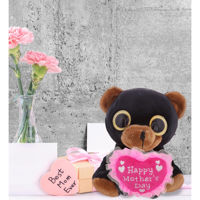 DolliBu Happy Mother's Day Super Soft Squat Panda Bear Plush Figure – Cute  Stuffed Animal with Pink Heart Message for Best Mommy, Grandma, Wife,  Daughter – Cute Wild Life Plush Toy Gift –
