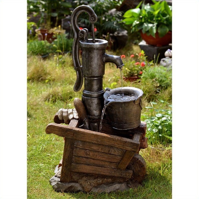 Jeco Water Pump and Pot Water Fountain with Led Light