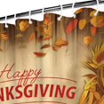 thumbnail image 5 of Happy Thanksgiving Day Shower Curtains,Reusable Bathtub Curtains with Hooks Retro Polyester Fabric Curtains for Thanksgiving Day Fall Party Home Decor, 5 of 5