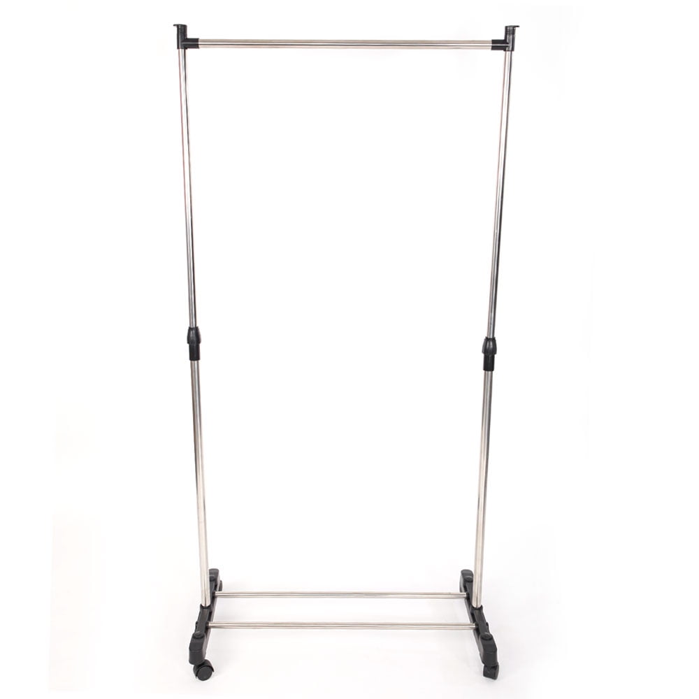 Zimtown Portable Rolling Clothes Rack Hanging Garment Hanger Wheeled