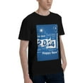 thumbnail image 2 of Bingfone Happy New Year 2024 (4) Men'S Loose Fit Short-Sleeve Pocket T-Shirt, 2 of 7
