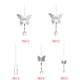 thumbnail image 3 of Candelabro bola de cristal cuentas de arcoíris decoración de ventanas para el hogar atrapasol colgante decoración de boda favores Kits de decoración para fiestas mariposa de 60 mm + bola de 30 mm Billuyoard HA1661-01, 3 of 6