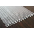 thumbnail image 2 of 8mm Twin Wall Polycarbonate Greenhouse Panels, Polycarbonate Sheets, Greenhouse Panels, Polycarbonate Roof Panels, Hurricane Shutters, Hurricane Panels, Clear, Light Weight, 2 of 10