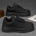 thumbnail image 2 of Men'S Stylish Thick-Soled Skate Shoes with a Solid Color Upper And Non-Slip Sole, Jogging, Traveling, And All Seasons Trendy Footwear for Boys, Suitable for Outdoor Campus Walking,, 2 of 9
