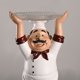 thumbnail image 5 of Escultura de chef campestre, portabotellas de vino decorativo, figura de resina para el hogar Los 29x12x13cm, 5 of 7