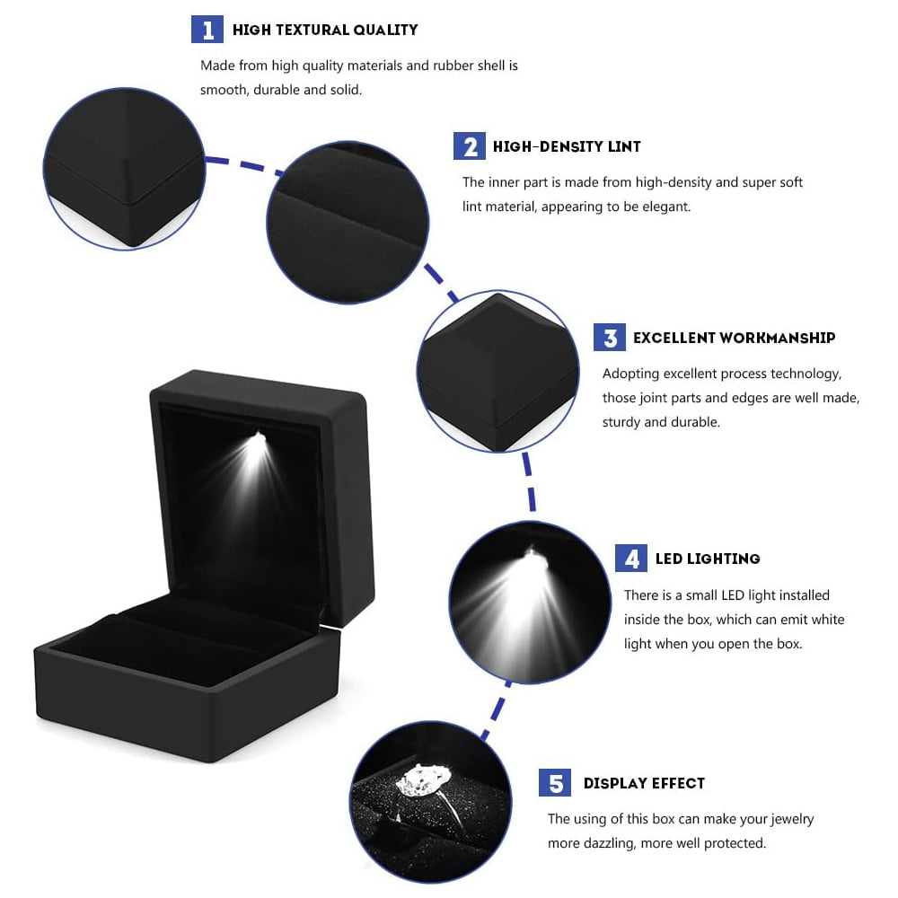 Engagement ring 2024 box walmart