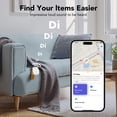thumbnail image 3 of Bluetooth Tracker Tag 4 Packs, Item Locator Works with Find My APP(iOS Only), Smart Tag for Keys/Luggage/Wallets/Suitcases, Keys Finder Replaceable Battery, IP67 Waterproof White, FCC Approved, 3 of 12