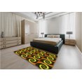 thumbnail image 5 of Ahgly Company Machine Washable Indoor Rectangle Transitional Black Brown Area Rugs, 3' x 5', 5 of 7