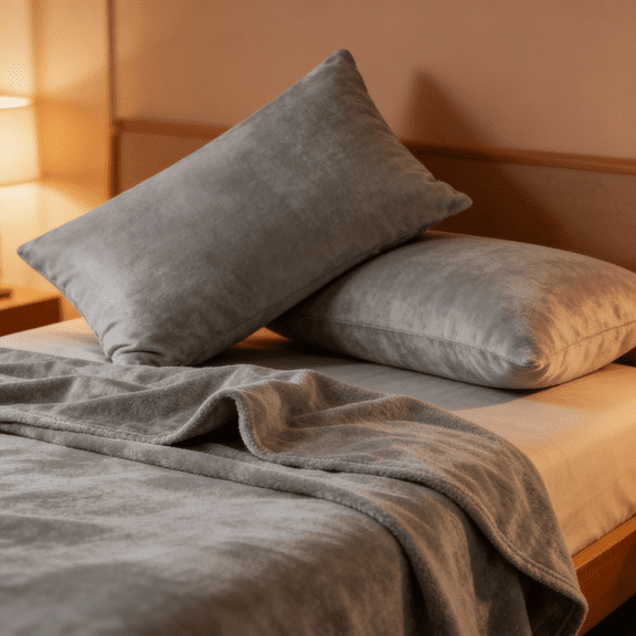 Fleece Sheets Queen Size Bed Set, Super Soft and Warm Fuzzy Plush Queen Sheet Set 4 Piece for Winter Gift & Decor , Includes 1 Deep Pocket Fitted Sheet, 1 Flat Sheet and 2 Pillowcases (Grey)