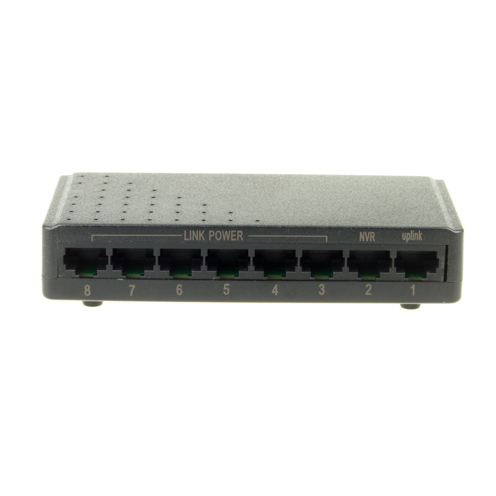 DSLRKIT 72W 8 Ports 6 PoE Injector Power Over Ethernet Switch with 48V 2A Power Adapter