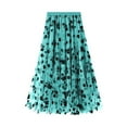 thumbnail image 3 of Vedolay Skirt For Women Trendy Women's Pleated A-Line High Waist Swing Flare Midi Skirt,A 4XL, 3 of 4