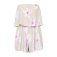thumbnail image 5 of jiaxiM Jumpsuits for Women Bandeau Rompers Casual Strapless Floral Printed Romper off the Shoulder Summer Overalls Sleeveless One Piece Outfits with Pockets, 5 of 5