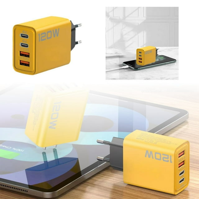 Fast 120W PD USB Wall Charger High Power Adapter Compatible With Xiaomi Devices EU Plug
