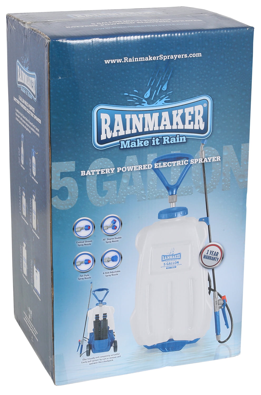 RAINMAKER Pressurized Spray Bottle, Gallon / 1.9 Liter