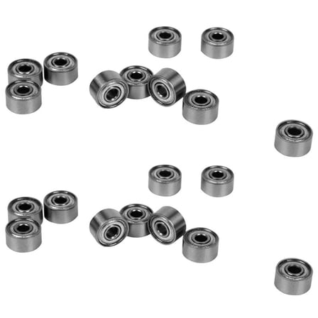 20Pcs Miniature Rubber Sealed Metal Shielded Metric Radial Bearing Model: 692 ZZ 2X6X3MM