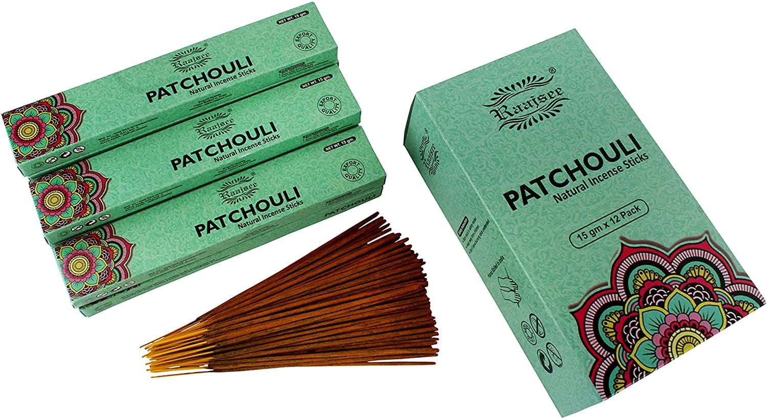 15 Fair Trade Patschuli GAIAS Räucherstäbchen incense sticks 