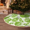 thumbnail image 5 of Sikiie Green Various Lemons Nativity Christmas Tree Skirt, Jesus Christian Winter Holiday Tree Mat Decoration(30-48IN), 5 of 6