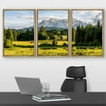 thumbnail image 2 of wall26 Framed Canvas Print Wall Art Set Vibrant Mountain Range Country Farm Field Nature Wilderness Photography Realism Rustic Landscape Colorful for Living Room, Bedroom, Office - 24"x36"x, 2 of 5