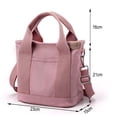 thumbnail image 2 of Bolso de mano pequeño con cremallera bolso de mano para mujer bolso bandolera de lona bolso de hombro bolso de mensajero bolso de mano para mujer, 2 of 7