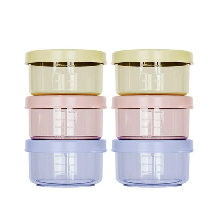 HHBEAUTY 6 Pack Meal Prep Containers with Lids and Steam Vent, Leak-Proof Food Storage Containers with Airtight Lids, Dishwasher / Microwave / Oven / Freezer Safe Containers for Leftovers