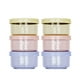 thumbnail image 2 of Juego de envases de vidrio para almacenamiento de alimentos en paquete de 8 | Caja de conservación impermeable de 60 mL con tapa de escamas | Plástico hermético | Seguro para microondas | Multicolor, 2 of 7