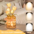 thumbnail image 2 of Lindo Adorno Tulipán Lámpara Mesita Noche Cristal LED S, 2 of 9