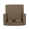 thumbnail image 6 of Noble House Ackland Indoor Upholstered Tufted Double Chaise Lounge, Brown, 6 of 10