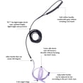 thumbnail image 4 of GYTY Bird Harness Parrot Leash -Adjustable Outdoor Flying Kit for Parrot Budgie Lovebird Cockatiel Macaw Parakeet (Purple,M), 4 of 6