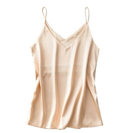 

Ladies Fashion Solid Color Erotic Sexy Deep V Satin Sexy Camisole Vest Top Pajama lingerie for women sexy naughty lingerie for women sexy strappy lingerie