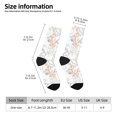 thumbnail image 2 of Fotbe Sea Animals Pattern Long Socks for Men & Women – Breathable & Stretchy Compression Socks, Ideal for Running, Travel, and Everyday Wear Size 5-11, 2 of 6