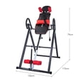 thumbnail image 5 of PREENEX Gravity Inversion Table, Folding Body Board for Adult Teen Home Gym, Red, 5 of 12