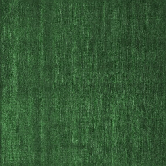 Ahgly Company Indoor Square Abstract Emerald Green Modern Area Rugs, 6' Square