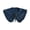 B, variant on sunsanly Fake Collar Solid Color Ruffle Trim Lace-up False Collar Dress Shirt Collar Insert Removable Denim False Collar