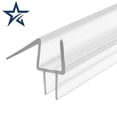 thumbnail image 6 of Frameless Shower Door Bottom Seal for 3/8 In. Thick Glass Doors – Stop Shower Leaks and Create a Water Barrier, 36 In., Clear Vinyl (2-Pack), 6 of 6