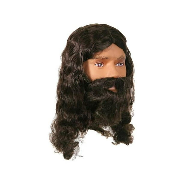 Adult Jesus Costume Wig and Beard Set
