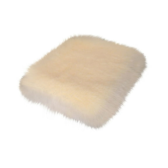 EUDIDV Furniture Chair Cushion Winter Automobile Fleece Cushion Backless Seat Cushion Thickened Single Piece Small Cushion Car Cushion Comfortable Cushion