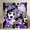 Purple 01, variant on Erosebridal Green Splatter Soccer Curtains Pack of 2 (42x84 Each), Cartoon Honeycomb Curtains Blackout for Boys and Girls