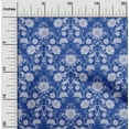 thumbnail image 2 of oneOone Silk Tabby Medium Blue Fabric Floral Craft Projects Decor Fabric Printed By The Yard 42 Inch Wide, 2 of 4