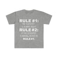 thumbnail image 1 of Rules Scientist is always right is Science Lover Unisex T-shirt S-3XL, 1 of 2