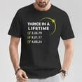 thumbnail image 2 of Totality 24 Thrice in a Lifetime Total Solar Eclipse 2024 Graphic Tee Unisex Adult Cotton T-Shirt Commemorating Rare Astronomical Event, Size 2XL, Color Black, 2 of 4