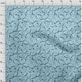 thumbnail image 4 of oneOone Silk Tabby Baby Blue Fabric Florals Craft Projects Decor Fabric Printed By The Yard 42 Inch Wide, 4 of 4
