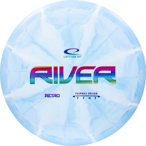 Latitude 64 Retro Burst River Distance Driver Disc Golf Disc (Blue)