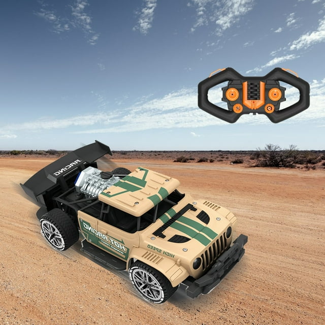 Voitures Jouets pour Garçons, Voiture Télécommandée Jouet pour Garçons, Voiture Télécommandée 6 Canaux 2.4G pour Enfants Voiture de Course à Grande Vitesse Drift RC Jouet avec Pulvérisation LED Vitesse Réglable Jouets Extérieurs pour Garçons Filles Cadeau