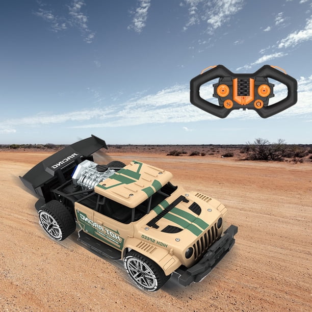 6-Channel 2.4G Remote Control Car For Kids High Speed Race Drift RC Cars Toy With LED Spray Adju-stable Speed Kids Outdoor Toys For Boys Girls Gift