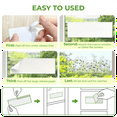 thumbnail image 3 of Window Fly Traps, Transparent Indoor Outdoor Bug Sticky Traps for Moths, Gnats, Fruit Flies, Spiders and Ants - 50PCS, 3 of 6