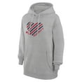 thumbnail image 2 of Women's G-III 4Her by Carl Banks  Heather Gray Florida Panthers Heart Pullover Hoodie, 2 of 3
