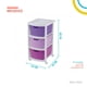 thumbnail image 2 of Torre 3 Niveles Cajonera Multiusos Organizador Plastico lila 6.49 pulg Pido Todo CJN1-3GVT, 2 of 6