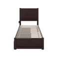 thumbnail image 5 of NoHo Twin Extra Long Solid Wood Bed with Footboard and 2 Drawers in Espresso, 5 of 10
